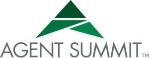Agent Summit logo featuring a stylized green triangular icon above the words “AGENT SUMMIT™” in gray lettering.